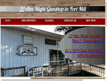 Tablet Screenshot of jjaimrightgunshop.com